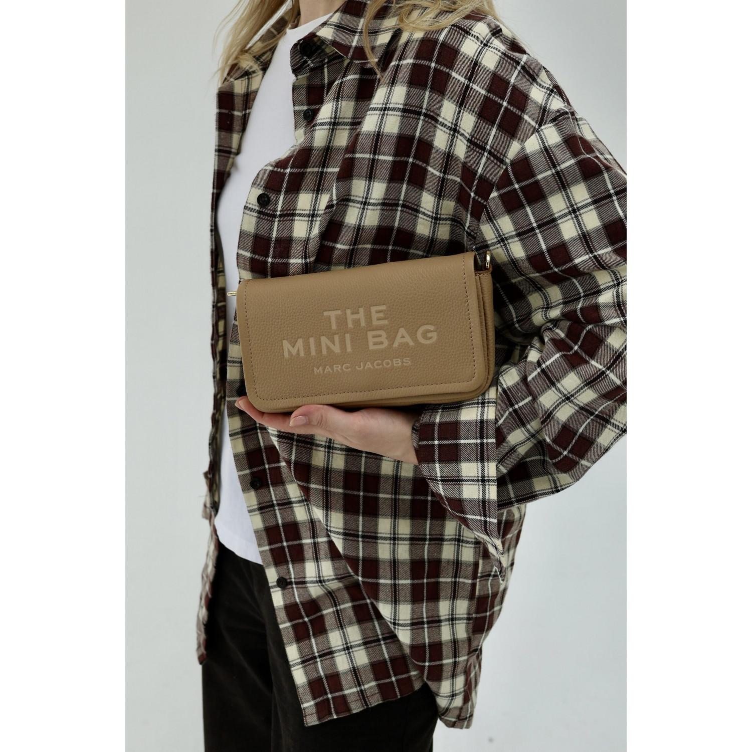 СУМКА MARC JACOBS THE LEATHER MINI BAG CAMEL