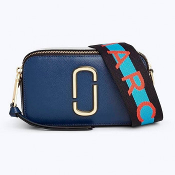 СУМКА MARC JACOBS LOGO STRAP SNAPSHOT BLUE SEA MULTI
