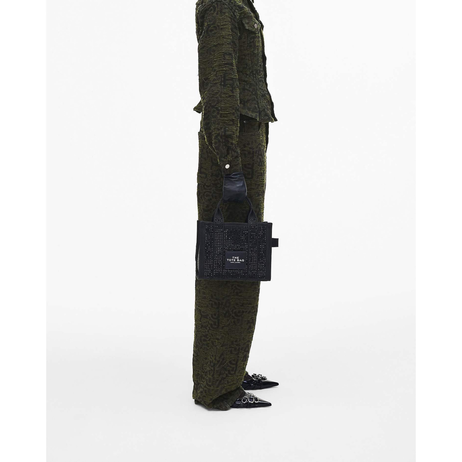 СУМКА MARC JACOBS THE CRYSTAL CANVAS SMALL TOTE BAG BLACK
