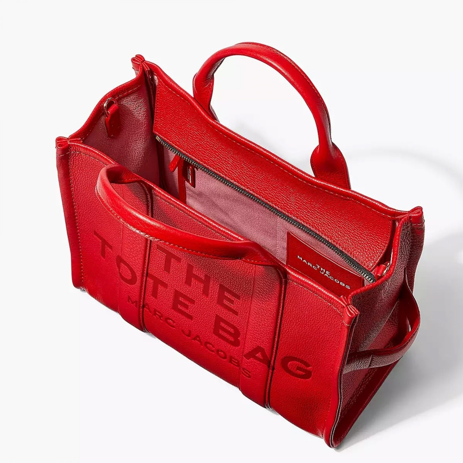 СУМКА MARC JACOBS THE LEATHER MEDIUM TOTE BAG TRUE RED