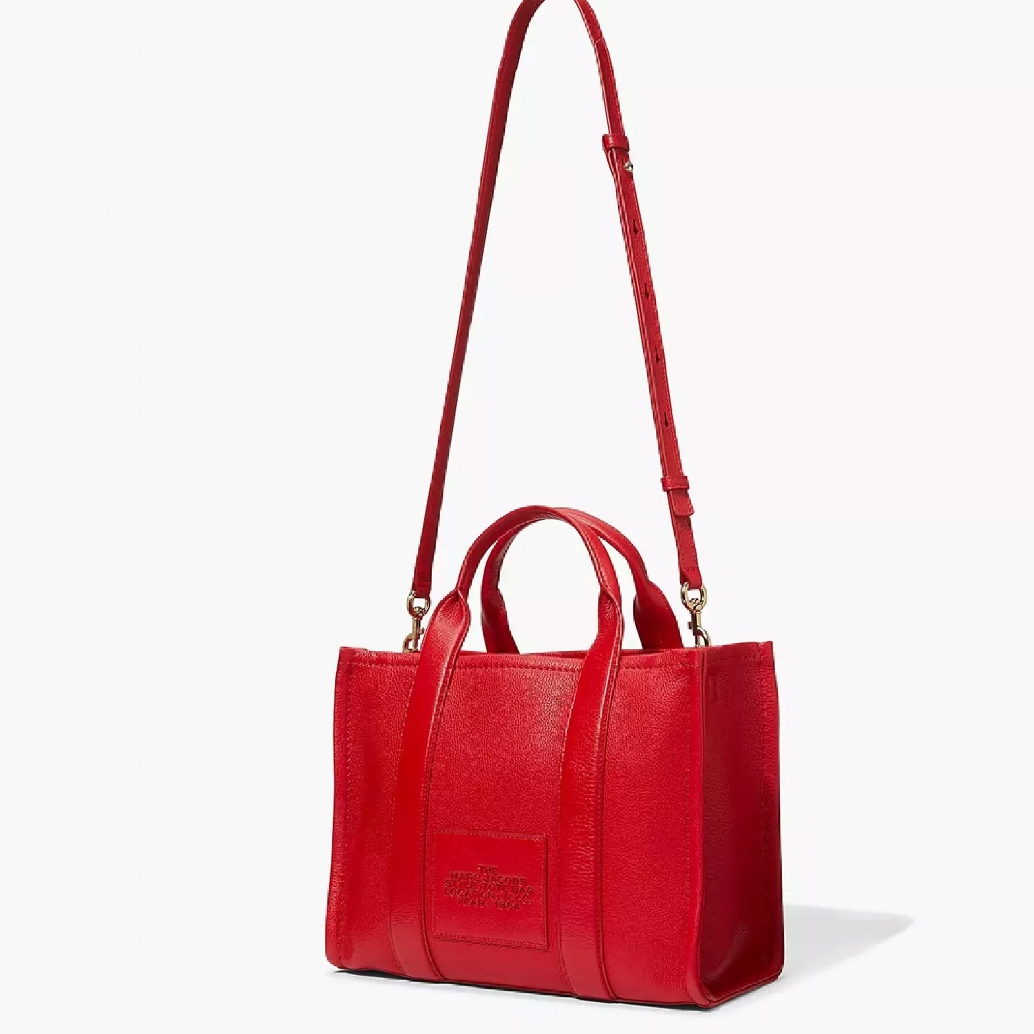СУМКА MARC JACOBS THE LEATHER MEDIUM TOTE BAG TRUE RED