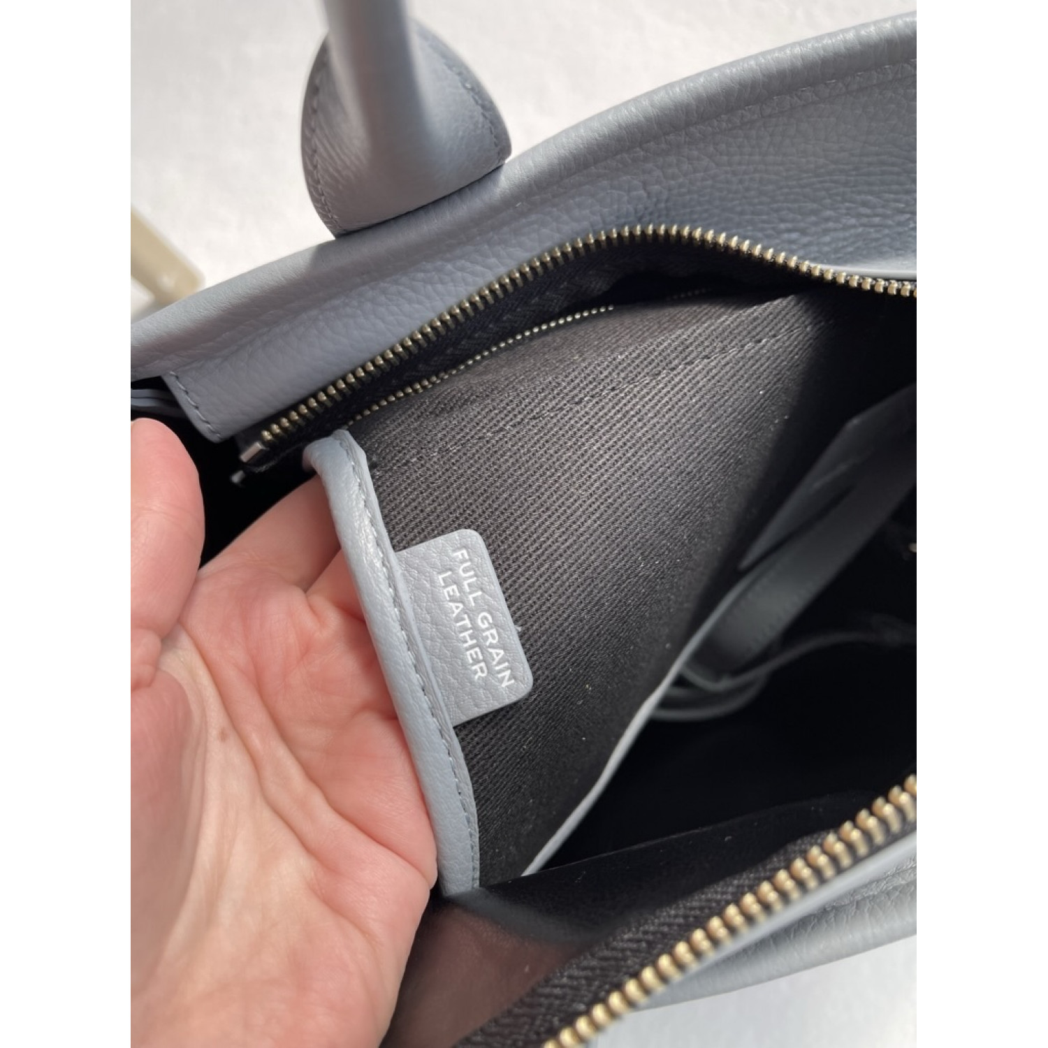 СУМКА MARC JACOBS THE LEATHER MEDIUM TOTE BAG WOLF GREY