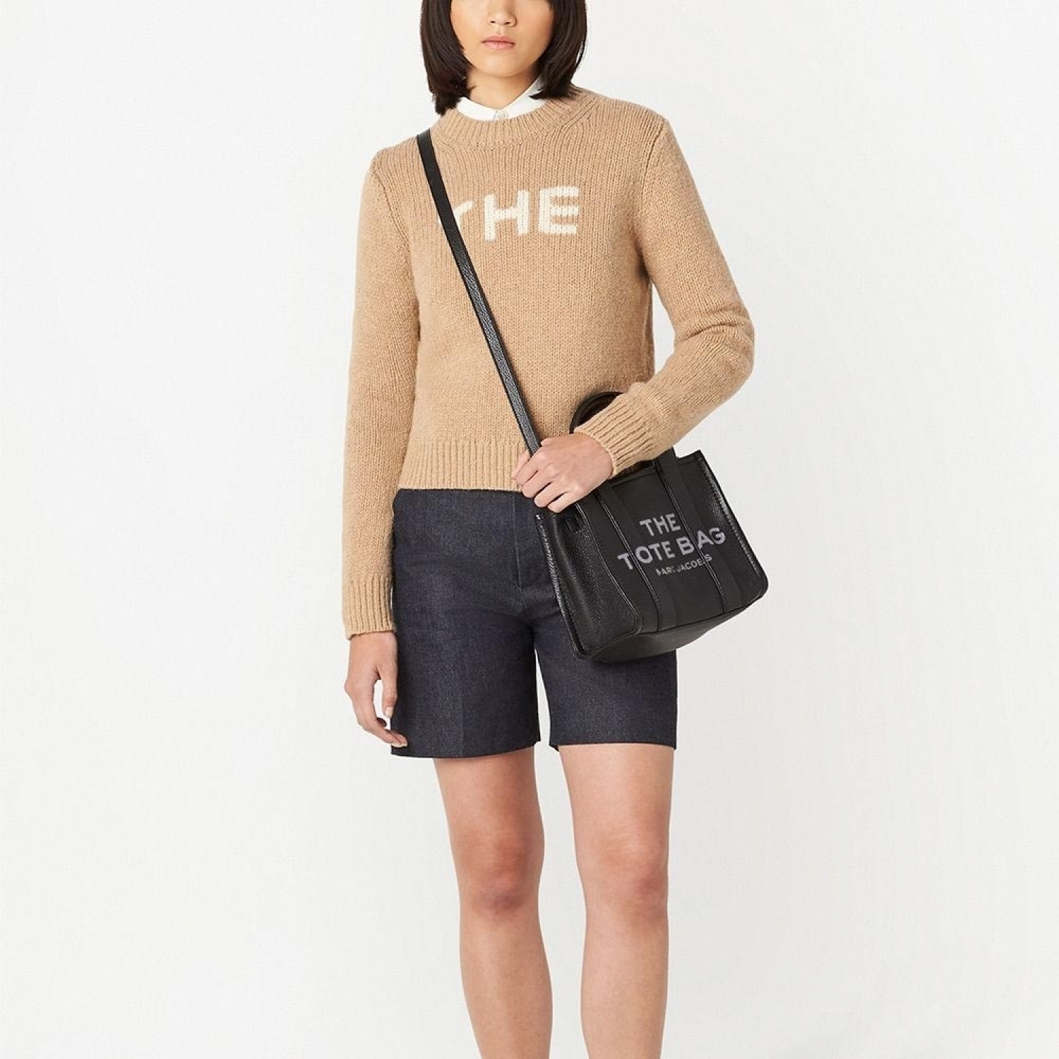 СУМКА MARC JACOBS THE LEATHER SMALL TOTE BAG BLACK