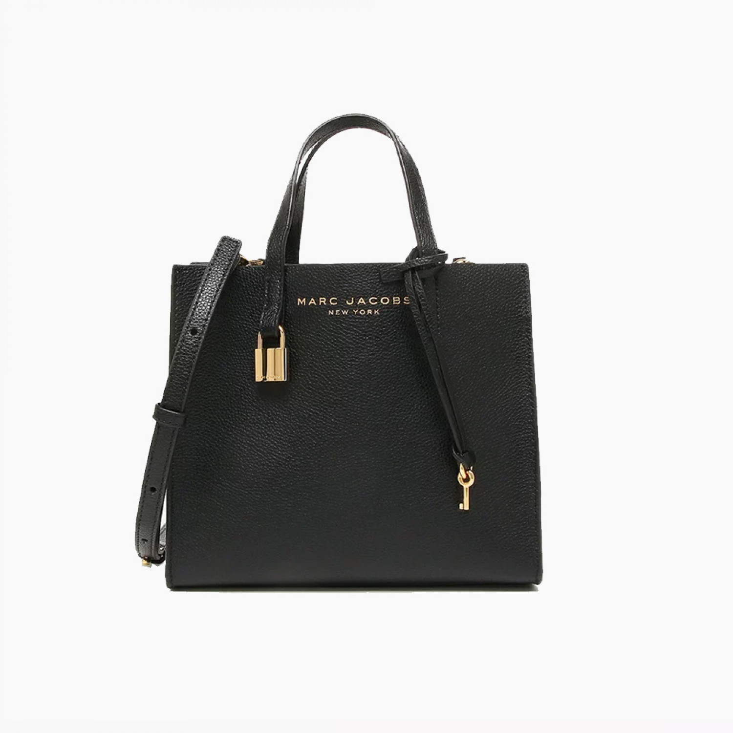 Сумка Marc Jacobs The Leather Mini Grind Tote Bag - Black Сумка Marc Jacobs The Leather Mini Grind Tote Bag - Black