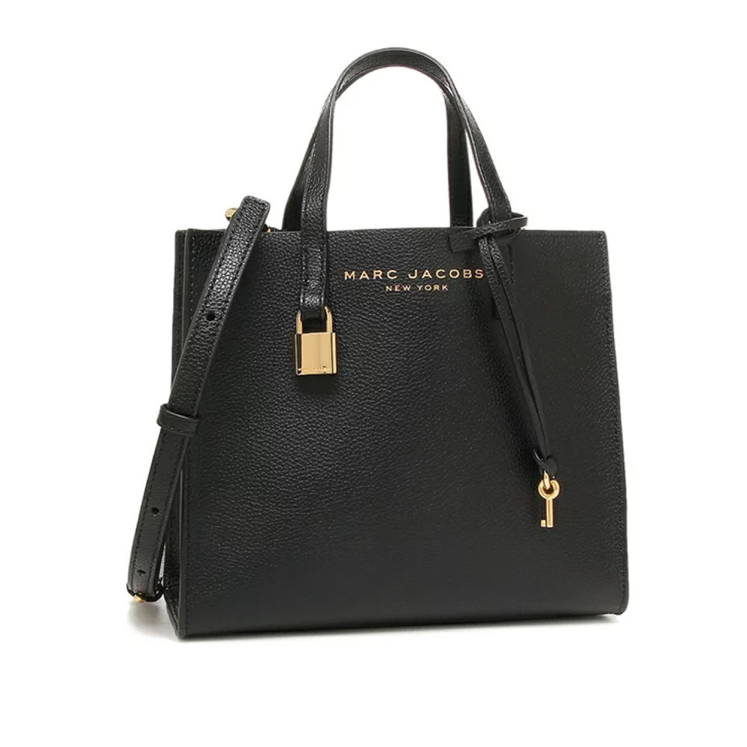 Сумка Marc Jacobs The Leather Mini Grind Tote Bag - Black Сумка Marc Jacobs The Leather Mini Grind Tote Bag - Black