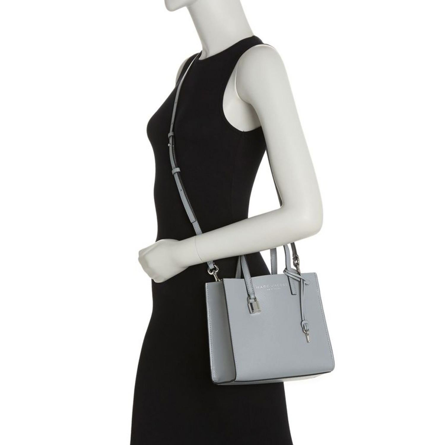 Сумка Marc Jacobs The Leather Mini Grind Tote Bag - Rock Grey Сумка Marc Jacobs The Leather Mini Grind Tote Bag - Rock Grey
