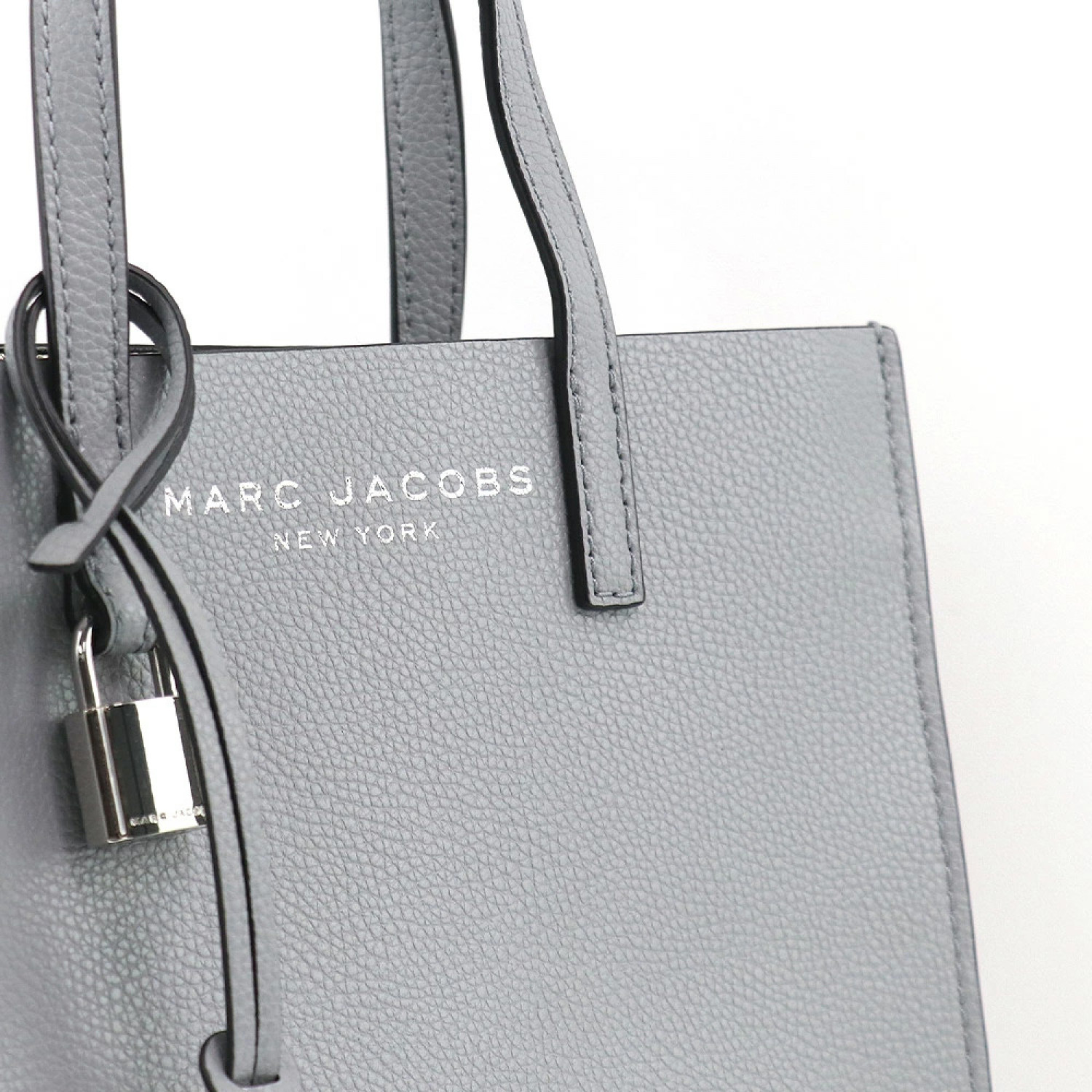 Сумка Marc Jacobs The Leather Mini Grind Tote Bag - Rock Grey Сумка Marc Jacobs The Leather Mini Grind Tote Bag - Rock Grey