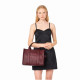 Сумка Marc Jacobs The Leather Medium Tote Bag – Cherry