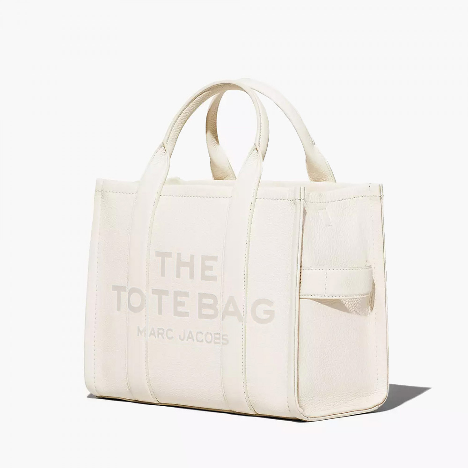Сумка Marc Jacobs The Leather Medium Tote Bag – Cotton/Silver Сумка Marc Jacobs The Leather Medium Tote Bag – Cotton/Silver