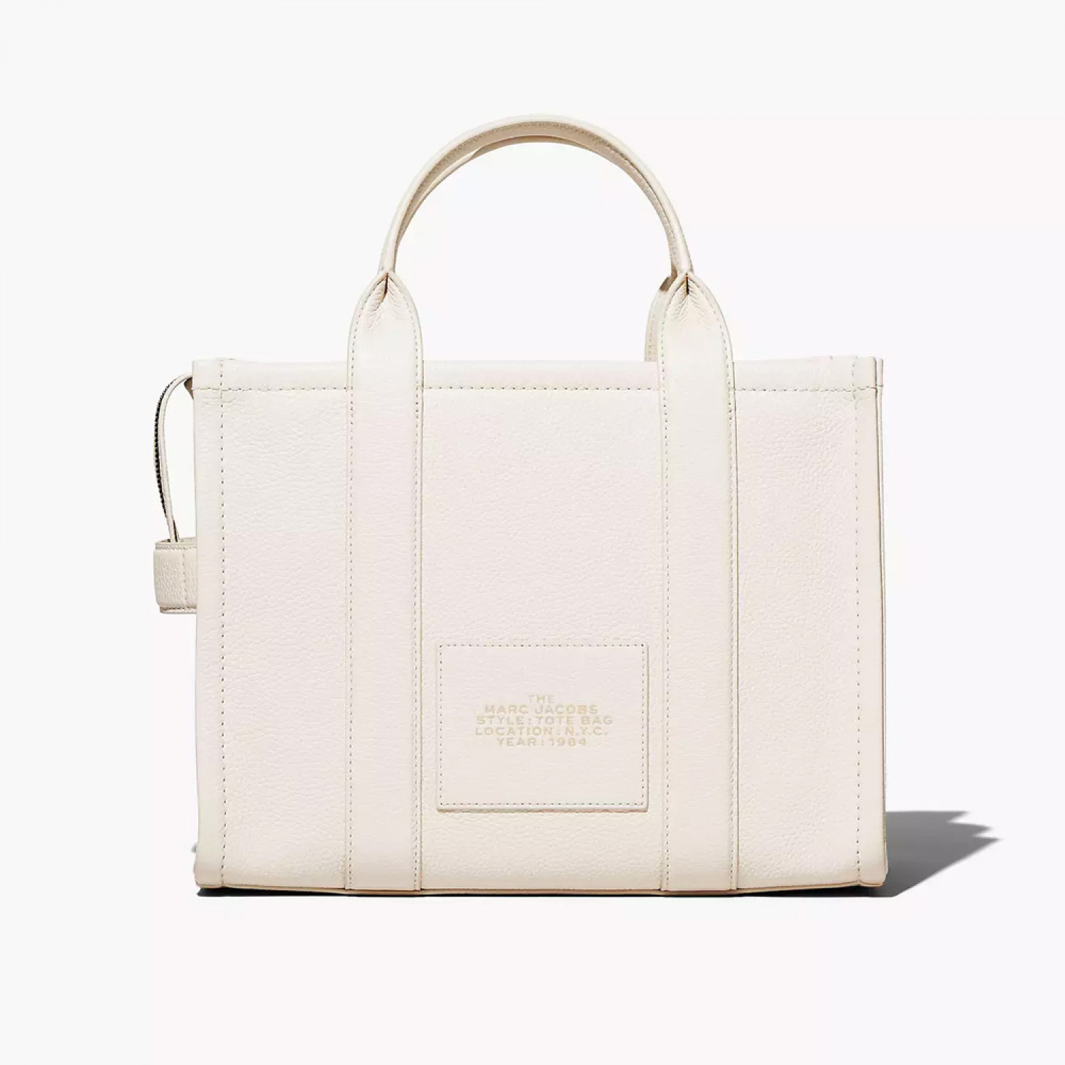 Сумка Marc Jacobs The Leather Medium Tote Bag – Cotton/Silver Сумка Marc Jacobs The Leather Medium Tote Bag – Cotton/Silver