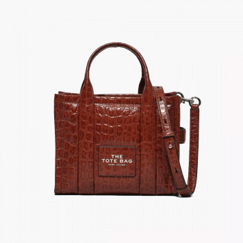 Сумка Marc Jacobs The Croc-Embossed Small Tote Bag – Spice Brown