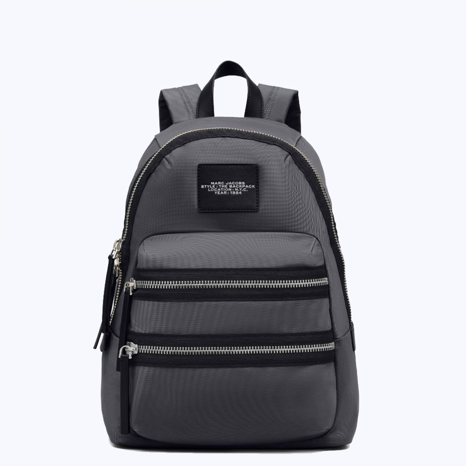 Рюкзак Marc Jacobs The Biker Nylon Medium Backpack - Dark Shadow Рюкзак Marc Jacobs The Biker Nylon Medium Backpack - Dark Shadow