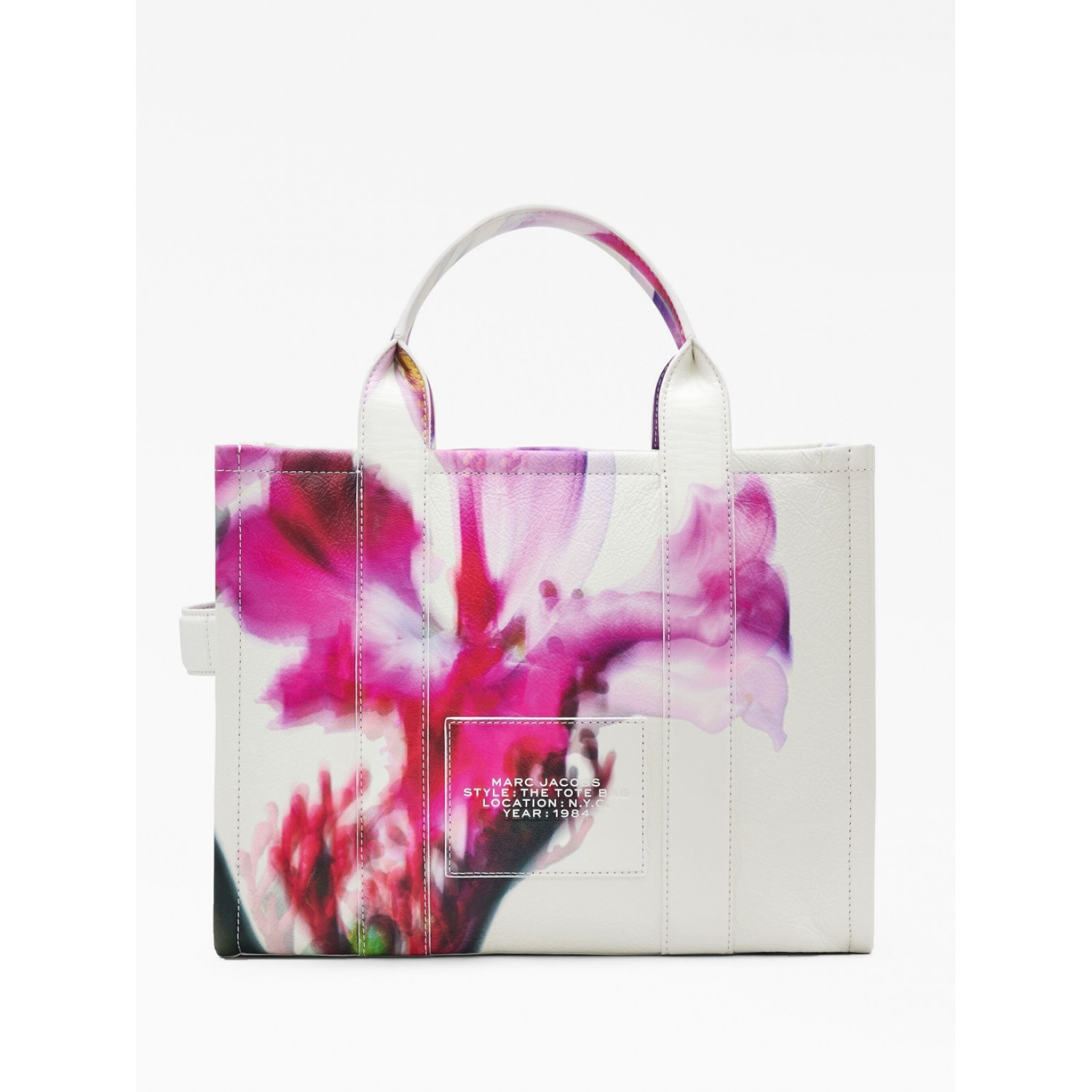 Сумка Marc Jacobs The Leather Medium Tote Bag - Future Floral White Сумка Marc Jacobs The Leather Medium Tote Bag - Future Floral White