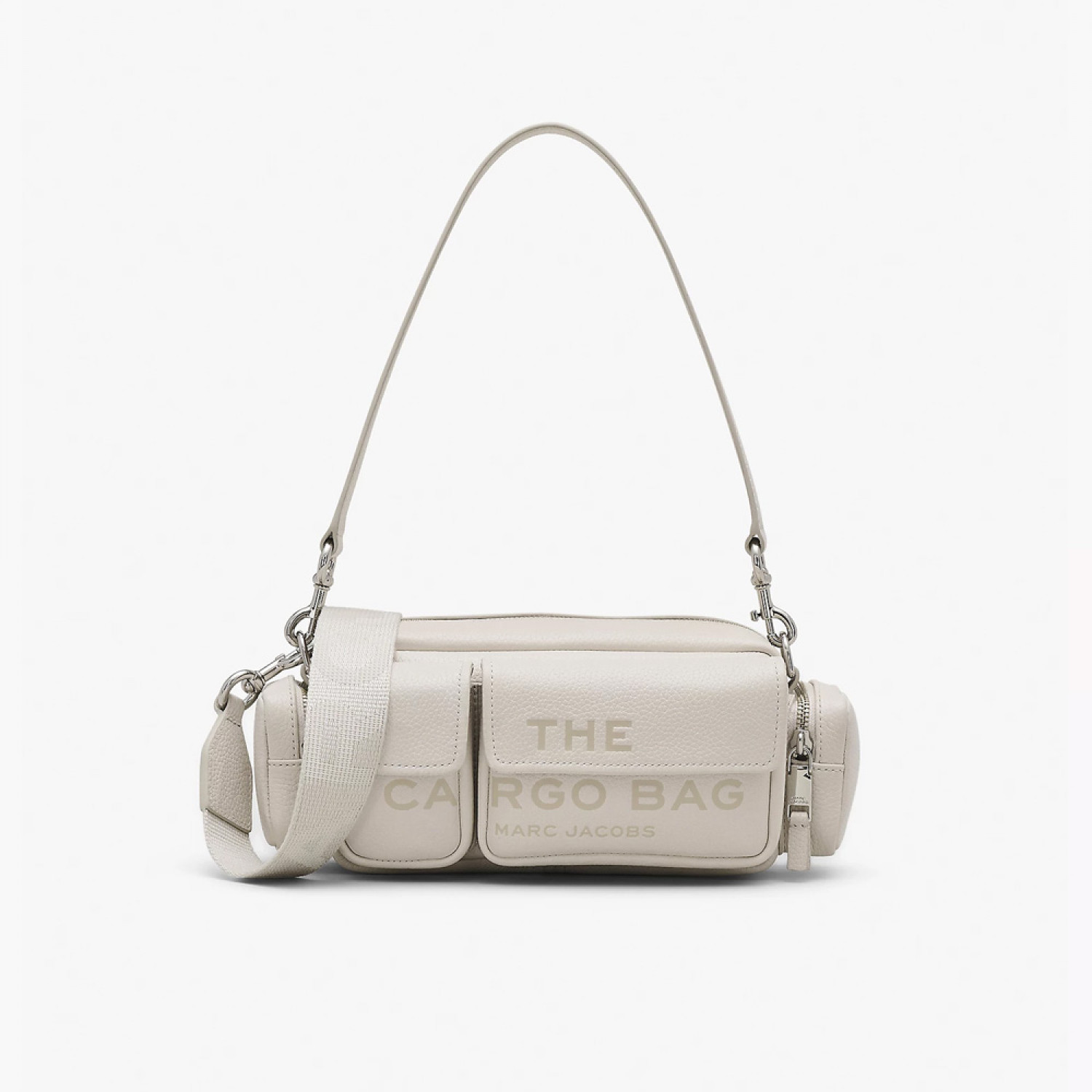 Сумка Marc Jacobs The Leather Cargo Bag - Cotton-Silver Сумка Marc Jacobs The Leather Cargo Bag - Cotton-Silver